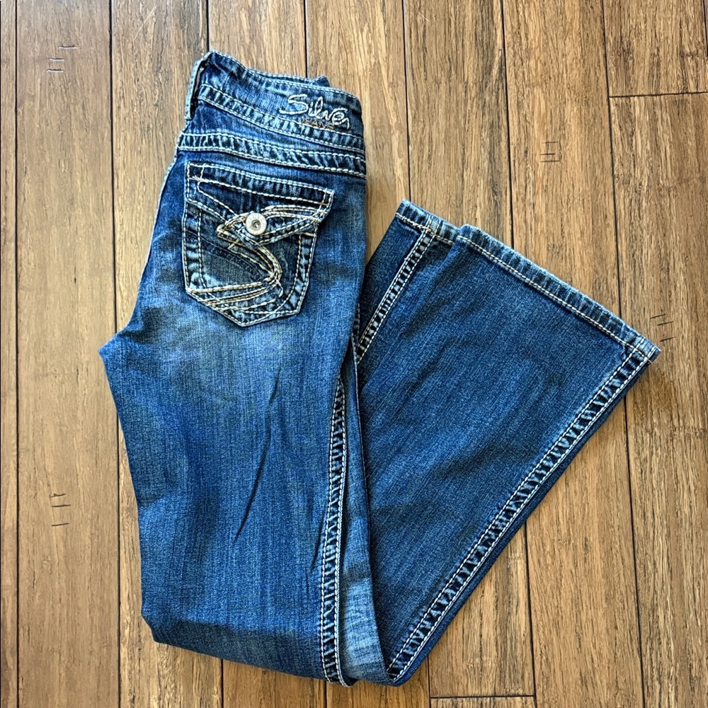 Silver Jeans Dark Blue Flare Women's Jeans
